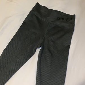 Offline by Aerie Army Green Ribbed Leggings Size L